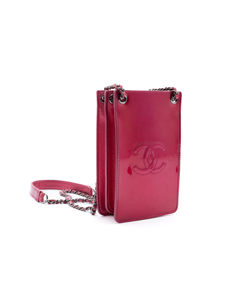 Chanel Patent Leather CC Chain Shoulder Bag