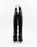 Dior Leather Moto Thigh-high Boots - EU 38.5