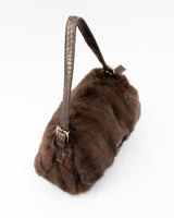 Fendi Mink Fur & Python Mamma Baguette