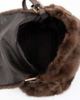 Fendi Mink Fur & Python Mamma Baguette