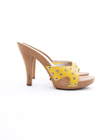 Dolce & Gabbana Leather Rhinestone Heels