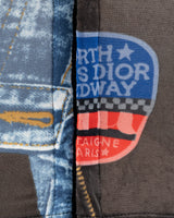 Dior Denim Trompe L'oeil Print Corset