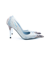 El Dantes Denim Patchwork Heels