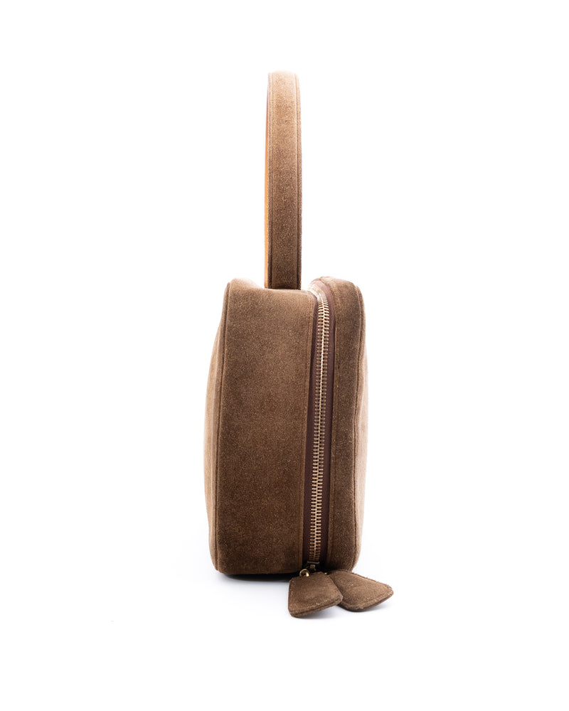 Chanel CC Suede Top Handle Bag