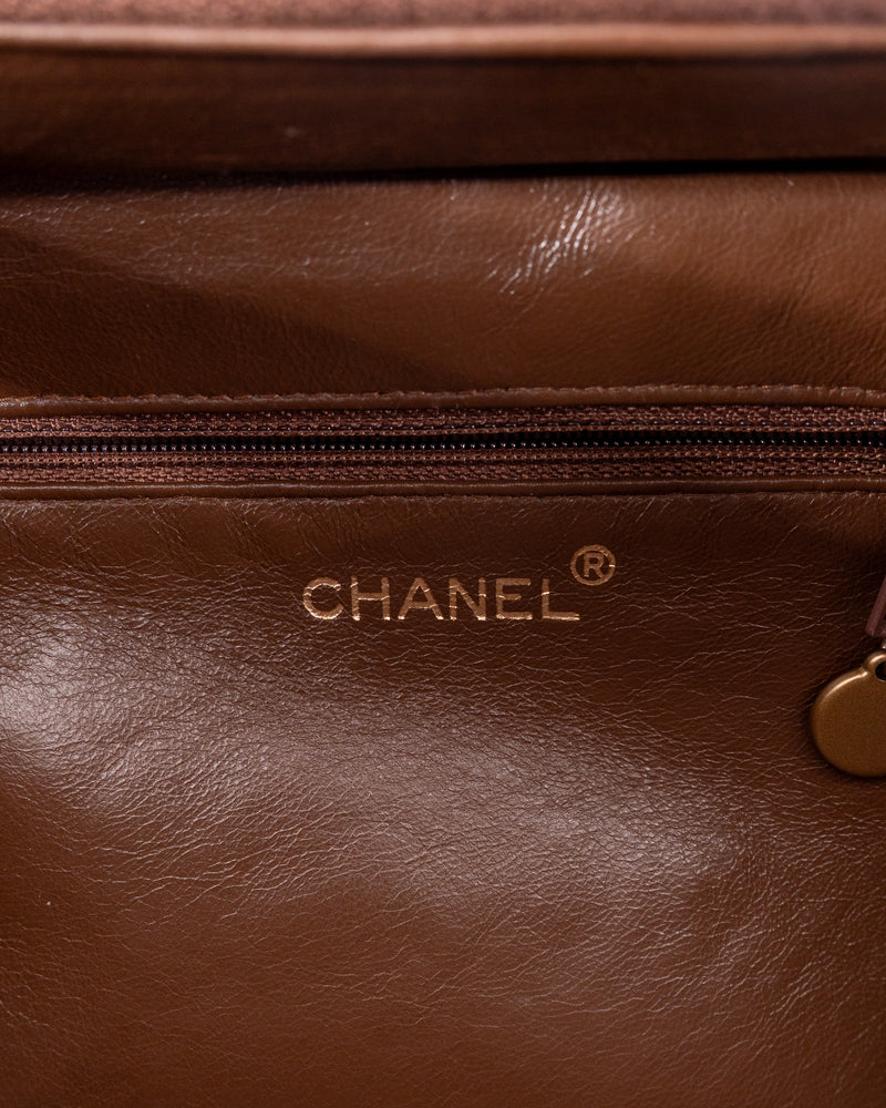 Chanel CC Suede Top Handle Bag