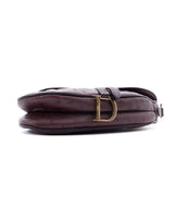 Dior Ostrich Leather Mini Saddle Bag