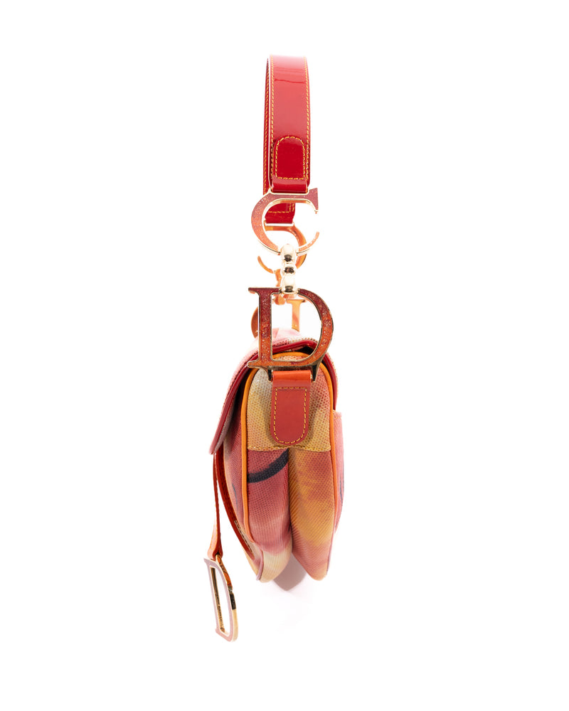 Dior Leather Saddle Bag