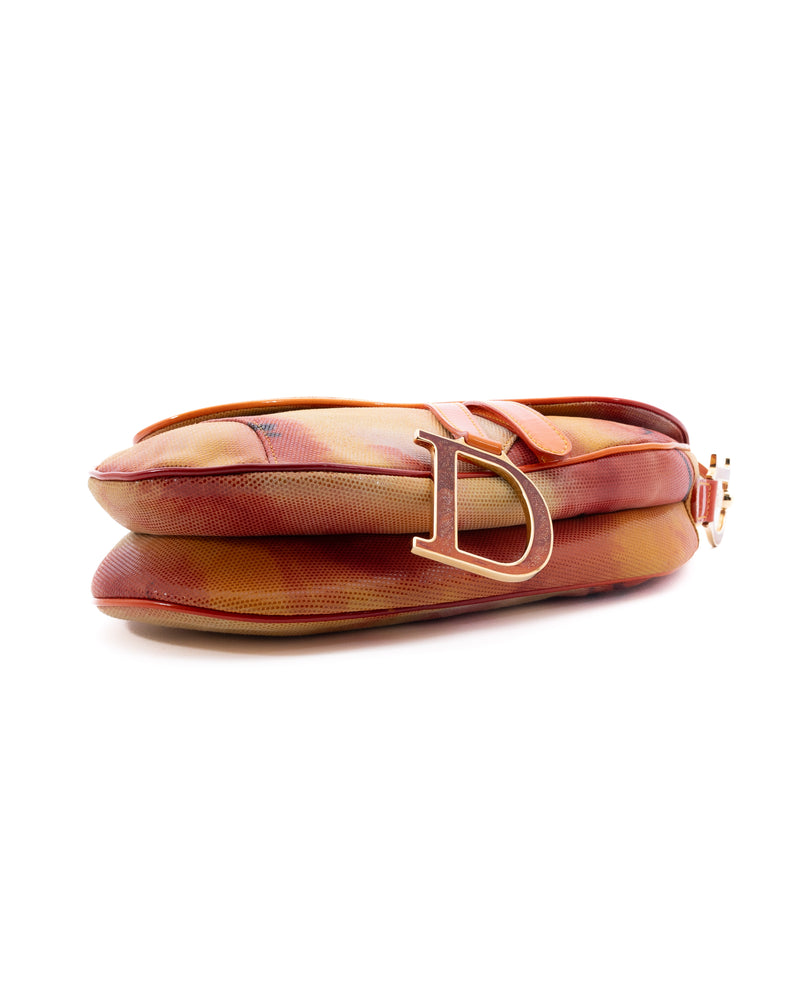 Dior Leather Saddle Bag
