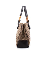 Gucci Monogram Bamboo Tote Bag