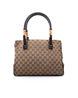 Gucci Monogram Bamboo Tote Bag