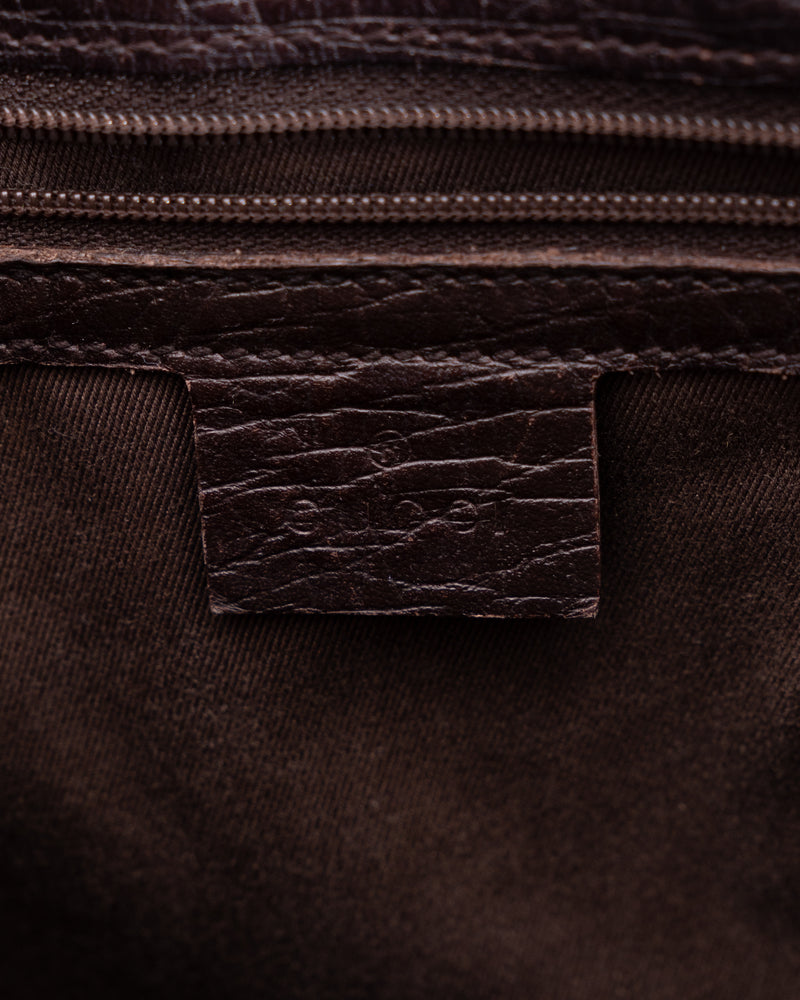 Gucci Monogram Bamboo Tote Bag
