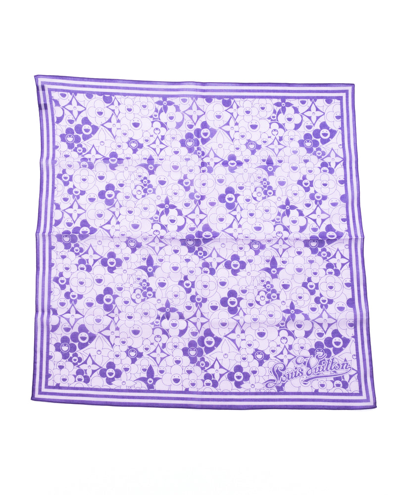 Louis Vuitton X Takashi Murakami Cosmic Blossom Scarf