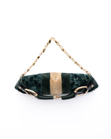 Gucci Velvet Monogram Horsebit Bag