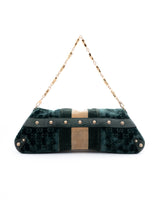 Gucci Velvet Monogram Horsebit Bag