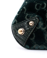 Gucci Velvet Monogram Horsebit Bag