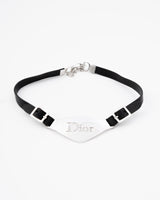 Dior Leather Logo Choker