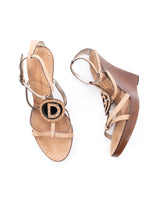 Dolce & Gabbana Leather Wedge Heels