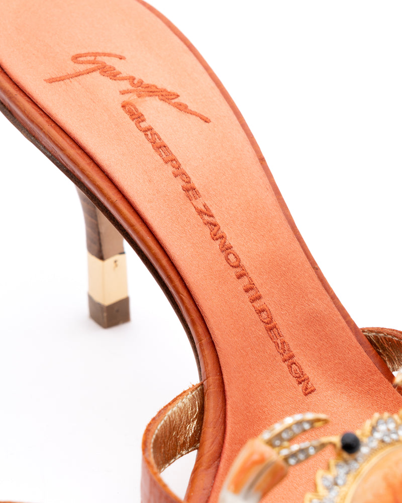 Giuseppe Zanotti Rhinestone Crab Heels