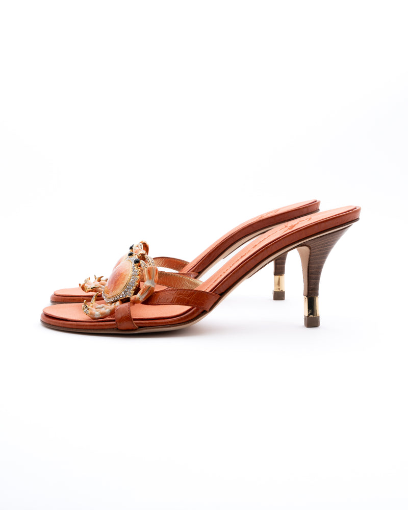 Giuseppe Zanotti Rhinestone Crab Heels