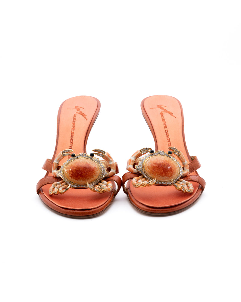 Giuseppe Zanotti Rhinestone Crab Heels