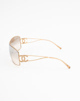 Chanel CC Rhinestone Sunglasses