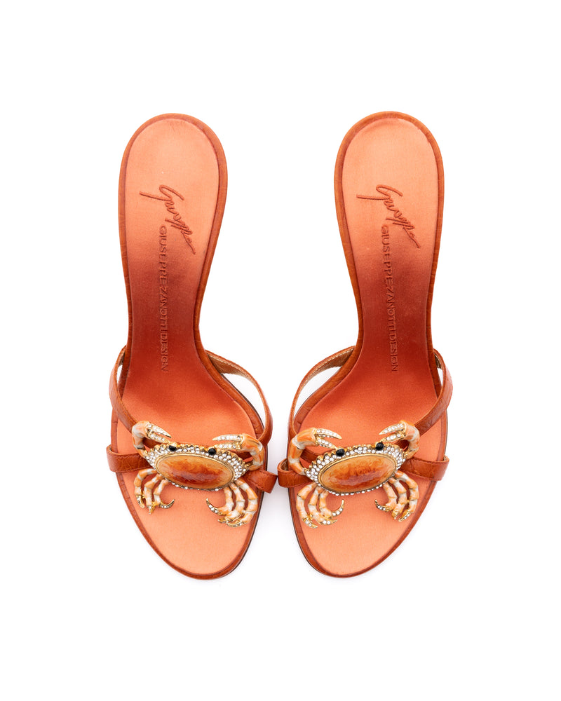 Giuseppe Zanotti Rhinestone Crab Heels