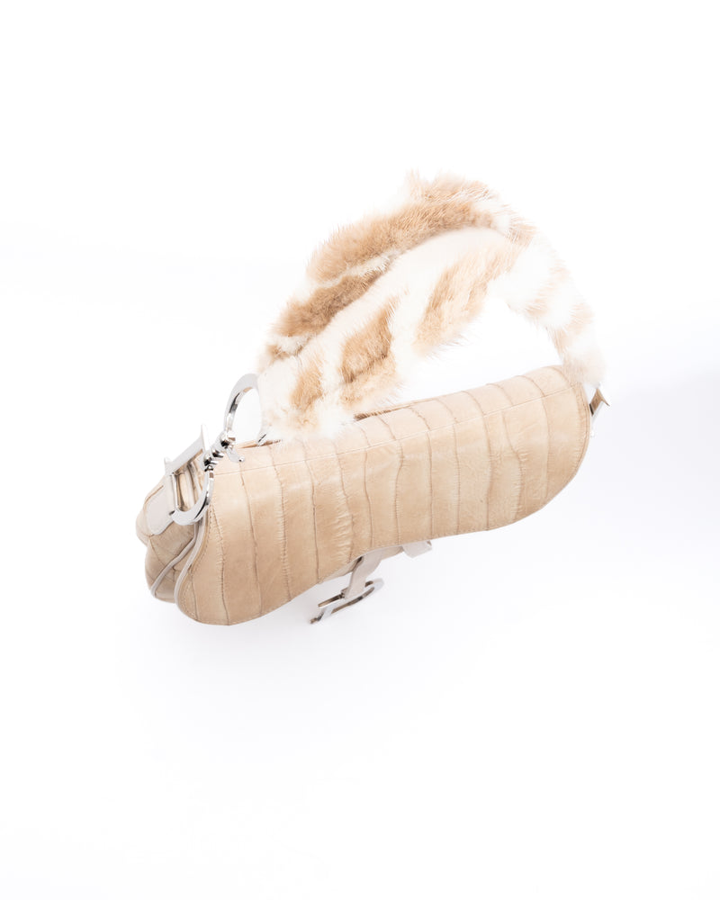 Dior Mink & Eel Saddle Bag