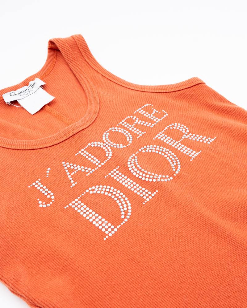 Dior Rhinestone Tank Top