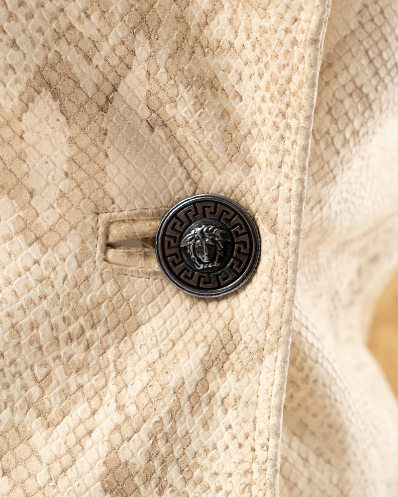 Versace Snakeskin Blazer Jacket