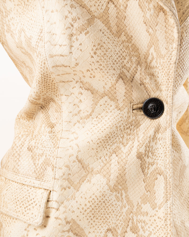 Versace Snakeskin Blazer Jacket