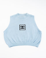 Chanel Identification Cropped Tank Top