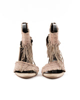 Roberto Cavalli Crocodile-Embossed Tassel Heels