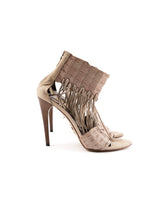 Roberto Cavalli Crocodile-Embossed Tassel Heels