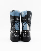Dior Trompe L'oeil Denim Print Moon Boots - EU 38 / 40