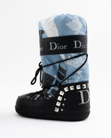 Dior Trompe L'oeil Denim Print Moon Boots - EU 38 / 40