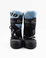 Dior Trompe L'oeil Denim Print Moon Boots - EU 38 / 40