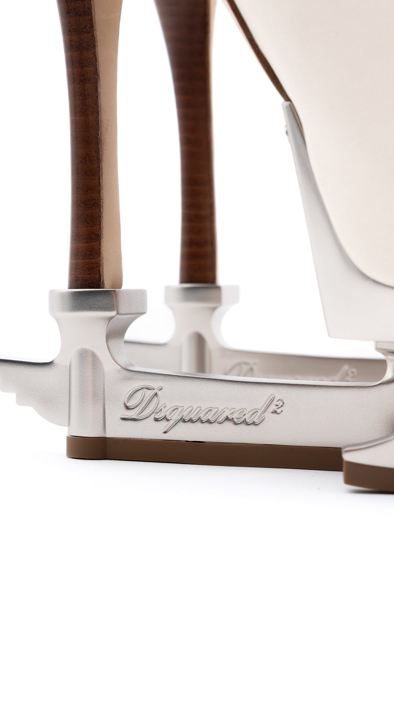 Dsquared2 Calfskin Leather Skate Boots