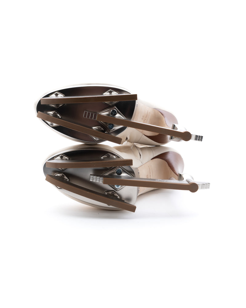 Dsquared2 Calfskin Leather Skate Boots