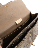 Chanel Python Jumbo Classic Flap Bag