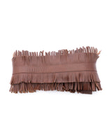 Galliano Leather Double Fringed Belt