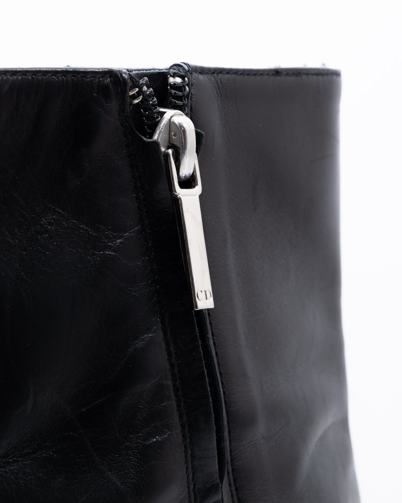 Dior Leather Bondage Boots