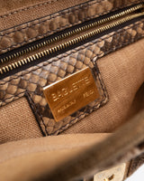 Fendi Velvet Python Baguette