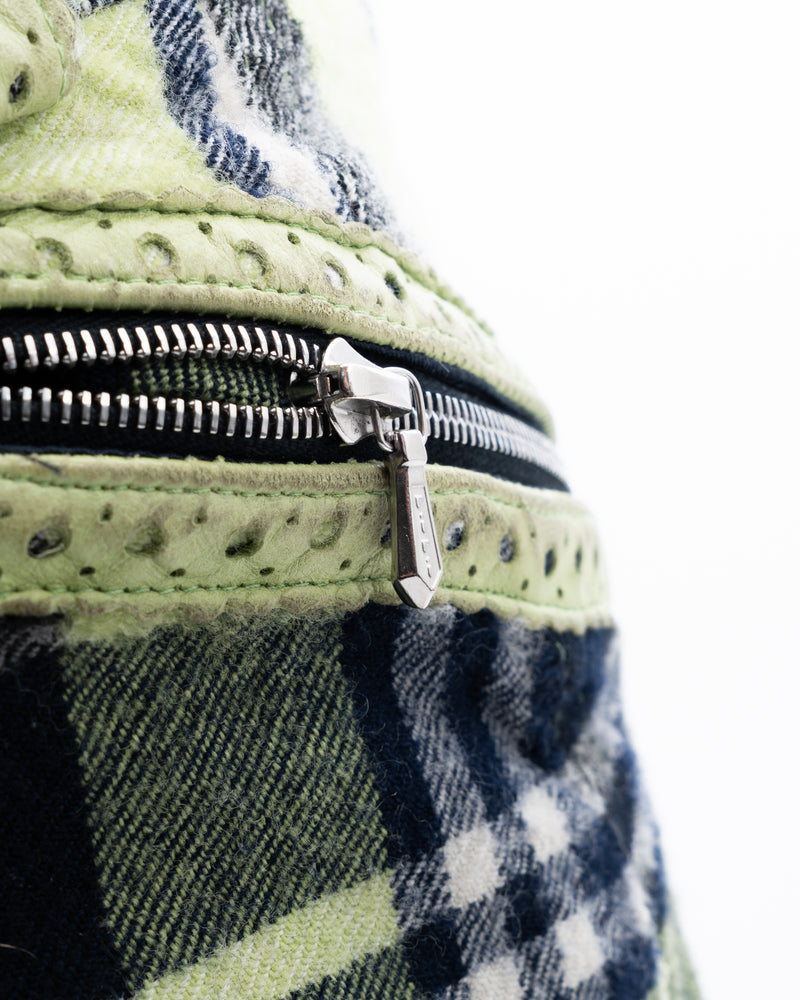 Dior Plaid Pleated Mini Skirt