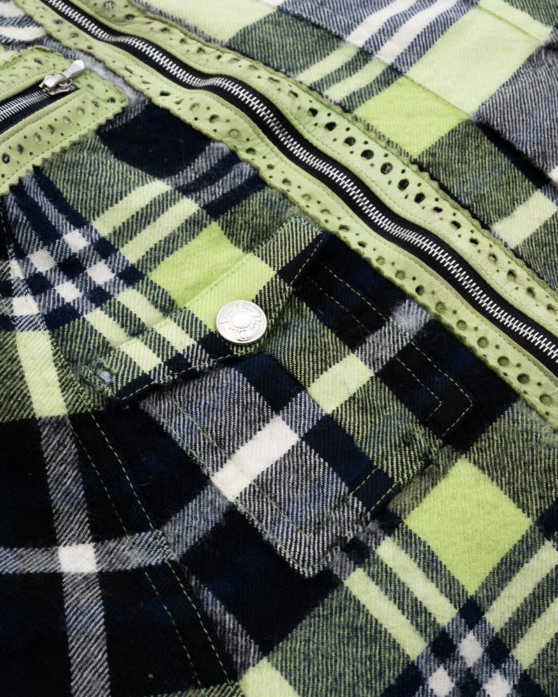 Dior Plaid Pleated Mini Skirt