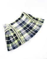 Dior Plaid Pleated Mini Skirt
