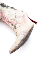 Roberto Cavalli Floral Print Knee High Boots