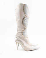 El Dantes Knee High Snakeskin Boots EU - 41