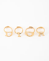 Dior Spell Out Rings