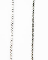 Dior Rhinestone Tag Necklace