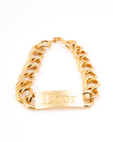 Dior ID Tag Curb Choker